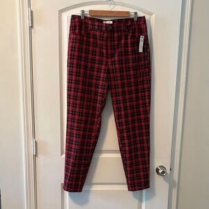 Talbots Red Plaid Women's Trousers